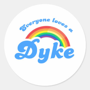 Sticker Rond Tout le monde aime un ...