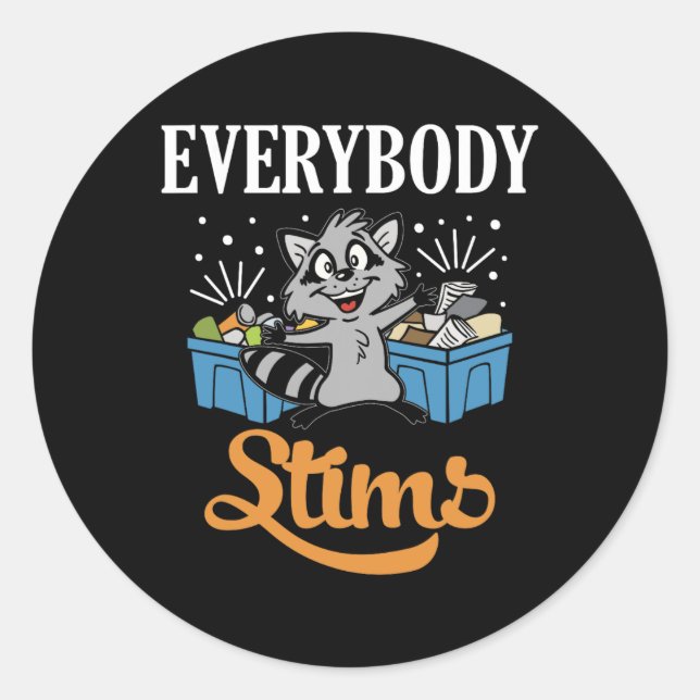 Sticker Rond Tout Le Monde Stipule Neurodiversité Autisme Guerr (Devant)