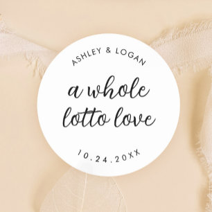Sticker Rond Tout Loto Love Mariage Love Favoriser