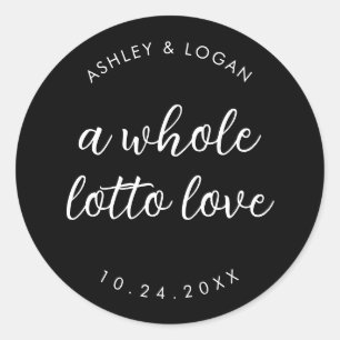 Sticker Rond Tout Loto Love Wedding Favor