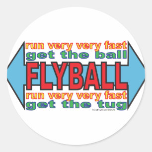 Sticker Rond Tout sur le Flyball