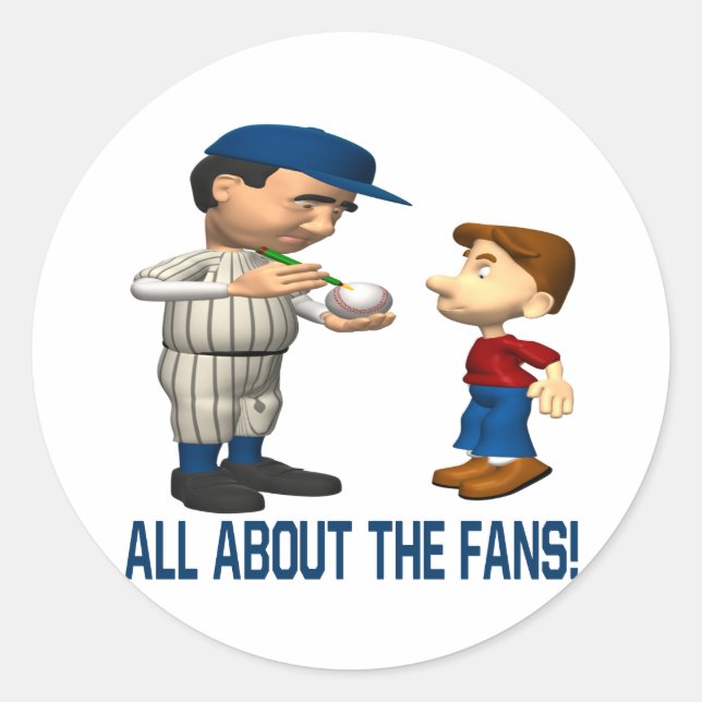 Sticker Rond Tout sur les fans (Devant)