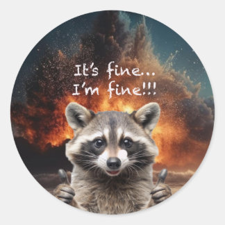 Sticker Rond Tout va bien