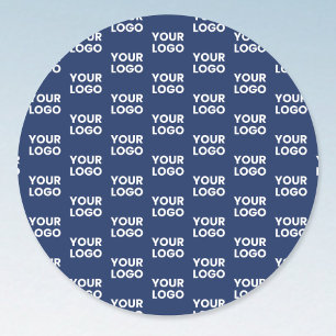 Sticker Rond Toute image ou logo commercial modifiable Dark Nav