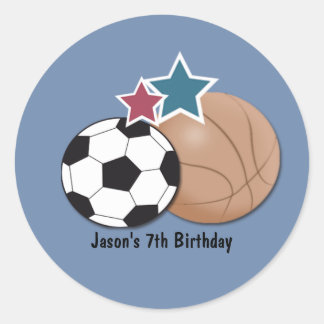 Sticker Rond Toutes les étoiles Sports Enveloppe Seals Favoris