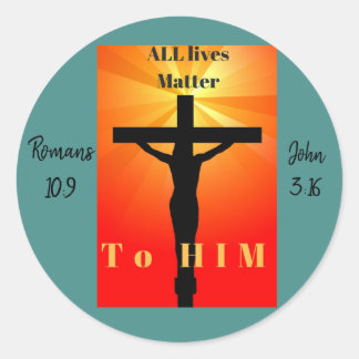 Sticker Rond Toutes les vies comptent pour Lui