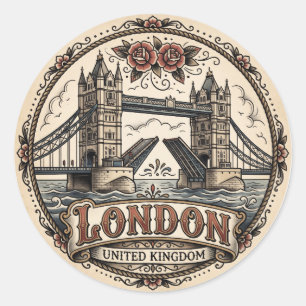 Sticker Rond Tower Bridge Royaume-Uni