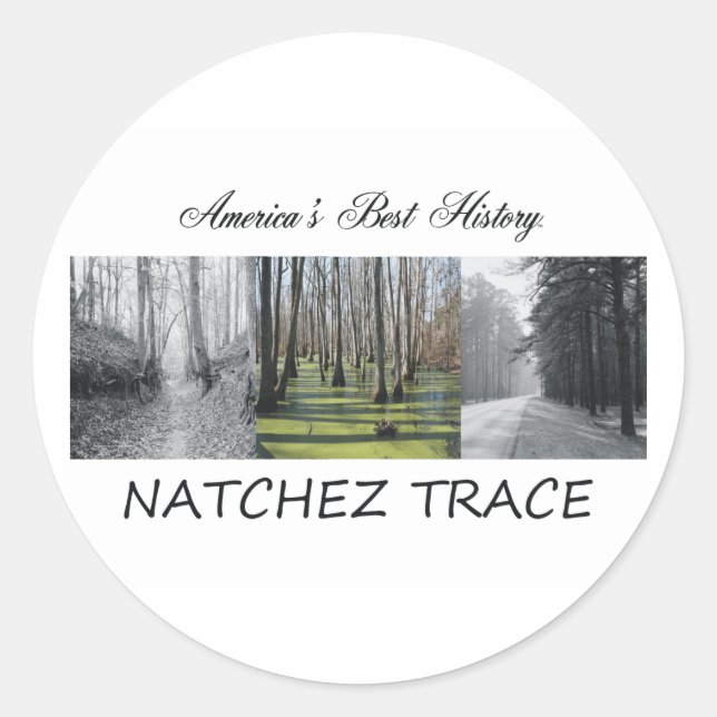Sticker Rond Trace d'ABH Natchez (Devant)