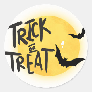 Sticker Rond Tracer ou traiter l'halloween
