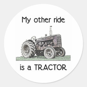 Sticker Rond Tracteur