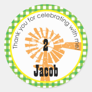 Sticker Rond Tracteur Favoriser l'autocollant