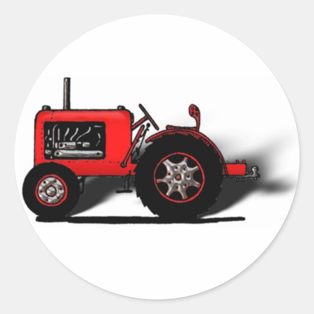 Sticker Rond Tracteur scolaire (Devant)