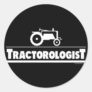 Sticker Rond Tractorologue - Tracteur