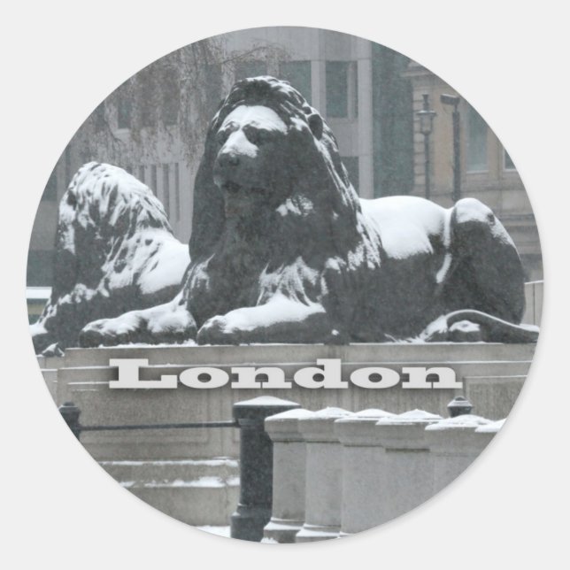 Sticker Rond Trafalgar Square Londres (Devant)