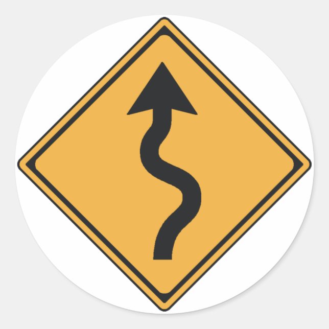 Sticker Rond traffic sign (Devant)