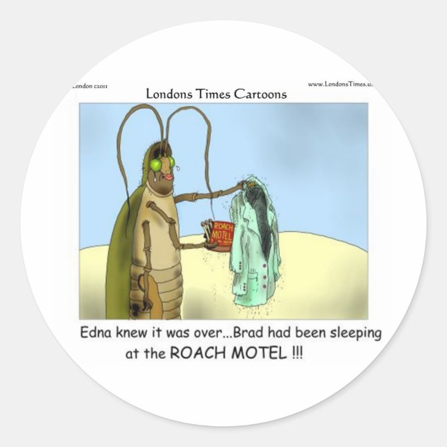 Sticker Rond Tragédie @ Roach Motel Cadeaux Tee - shirt Cartes  (Devant)