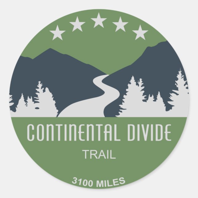 Sticker Rond Trail Continental Divide (Devant)