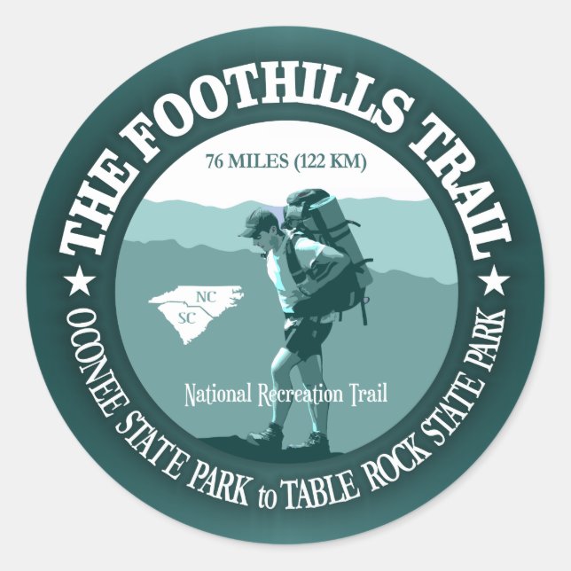Sticker Rond Trail Foothills (Devant)