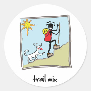 Sticker Rond "Trail Mix"