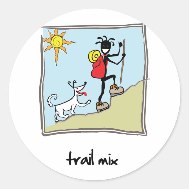 Sticker Rond "Trail Mix" (Devant)