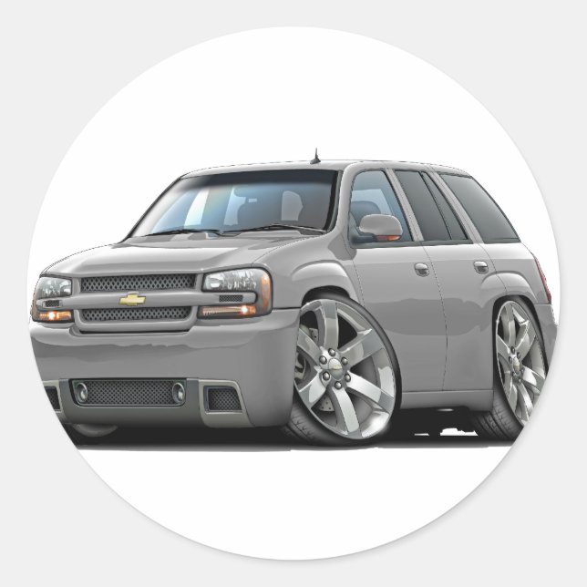 Sticker Rond Trailblazer Silver Truck (Devant)
