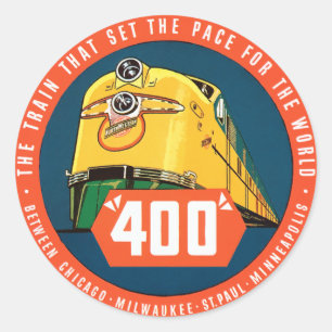 Sticker Rond Train 400