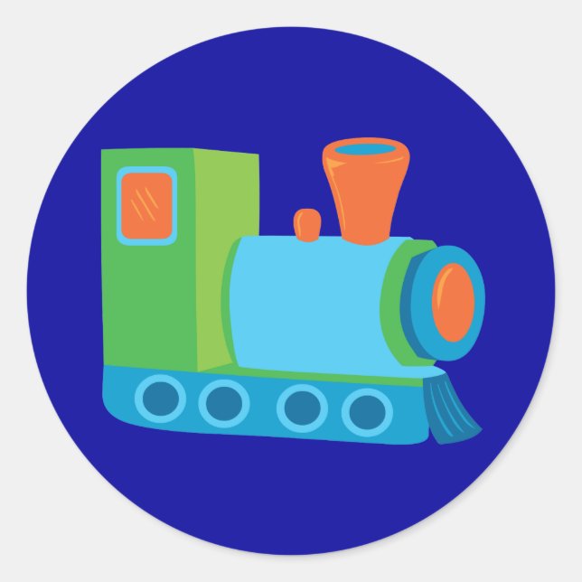 Sticker Rond Train Cute Choo Choo (Devant)