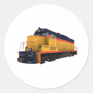 Sticker Rond Train Engine : Chesapeake Color Scheme :