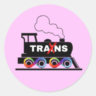 Sticker Rond Train Trans