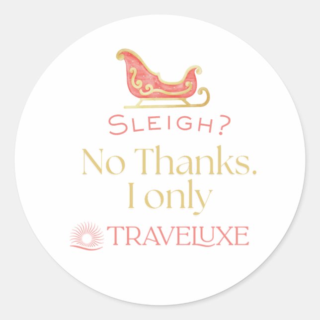 Sticker Rond Traîneau ? (Devant)