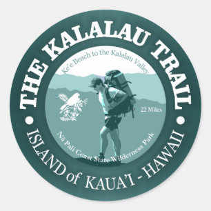Sticker Rond Traînée de Kalalau
