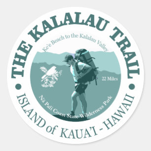 Sticker Rond Traînée de Kalalau