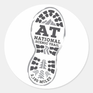 Sticker Rond Traînée pittoresque nationale appalachienne