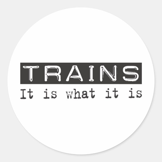 Sticker Rond Trains C'Est (Devant)