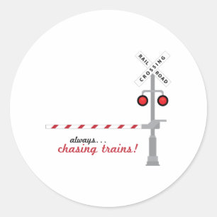 Sticker Rond Trains de chasse
