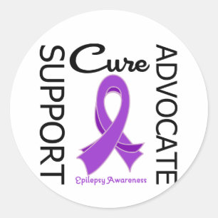 Sticker Rond Traitement d'avocat de soutien d'épilepsie