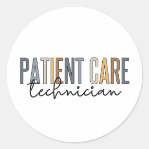Sticker Rond Traitement des patients Technicien Dons PCT