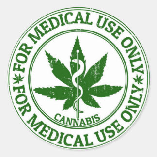 Sticker Rond Traitement par plante médicinal