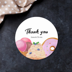 Sticker Rond Traitements doux Gratitude