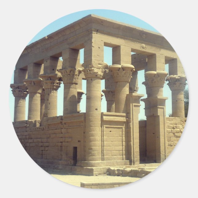 Sticker Rond trajan philae (Devant)