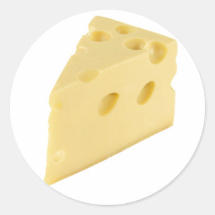 Sticker Rond Tranche de fromage