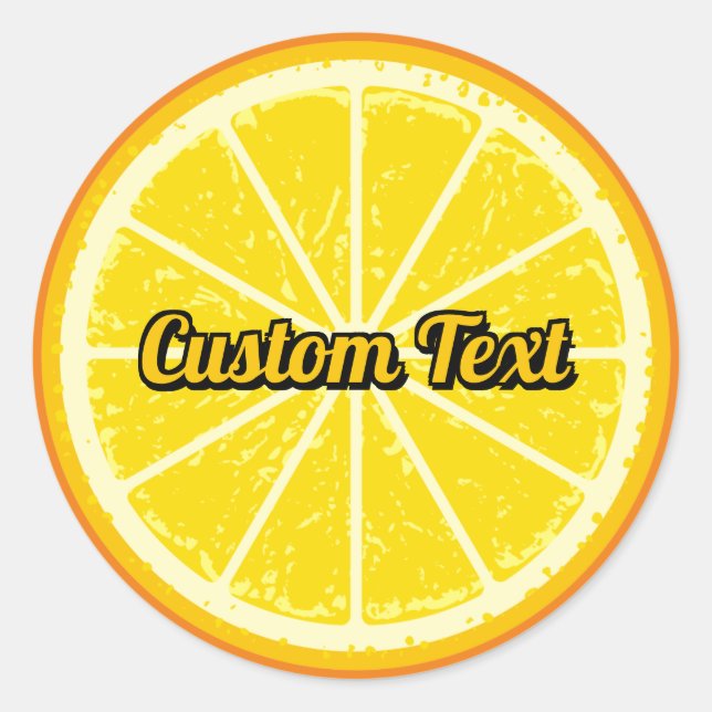 Sticker Rond tranche orange (Devant)