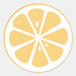 Sticker Rond tranche orange