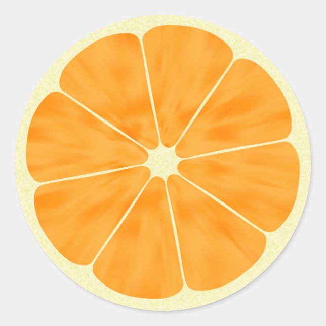 Sticker Rond tranche orange (Devant)