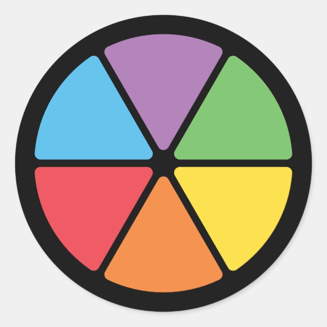 Sticker Rond Tranches de connaissances (Devant)