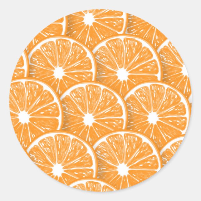 Sticker Rond Tranches orange (Devant)