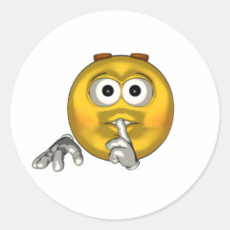 Sticker Rond Tranquille - toon