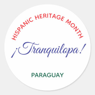 Sticker Rond Tranquilopa! Paraguay