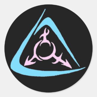 Sticker Rond trans céleste