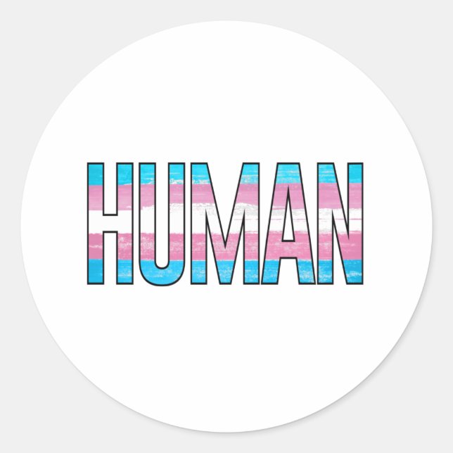 Sticker Rond Trans Humain (Devant)